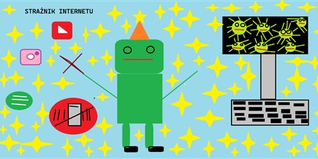 Powiększ grafikę: 🏆Wyniki konkursu grafiki komputerowej pt. „Strażnik Internetu”🏆